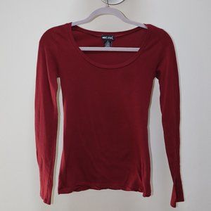 Red Womens Long Sleeve